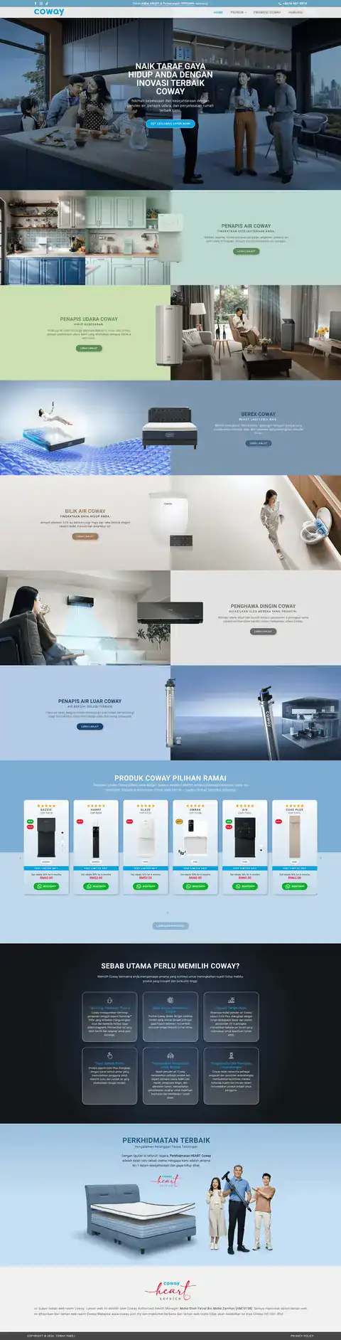 cowaypakej.com landing page built by Benamici