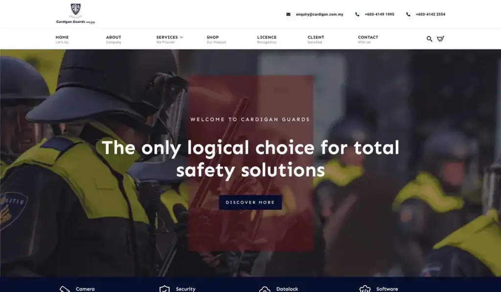 cardigan.com.my website built by Benamici